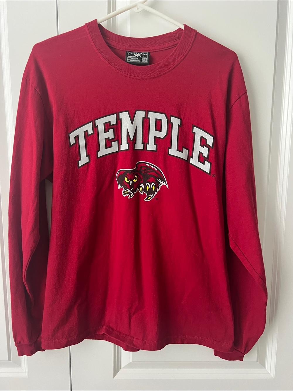 Steve & Barry's Temple Long-Sleeve Tee with Owl Mascot